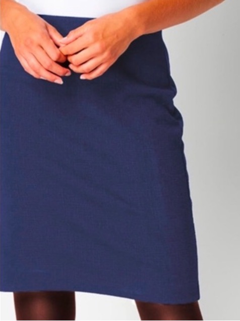 Nwt Talbots Textured Navy Skirt